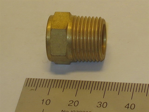 Reducer, 3/8"-1/4", brass