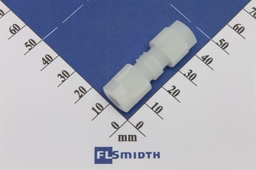 Connector, 6-6mm, PVDF