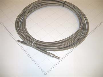 Hose, SS braid, PTFE, 8m Ø3/8