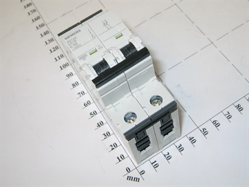 Circuit breaker, 2-P, C 10A