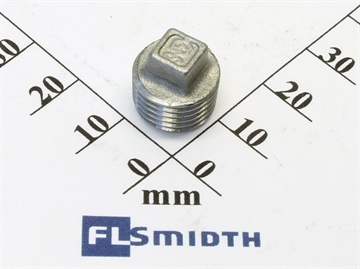 Plug, ¼", tapered, SS 316