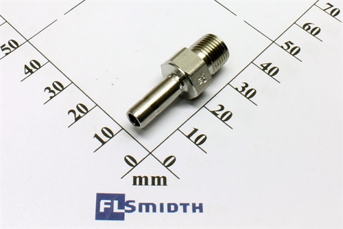 Tube adapter, 6mmOD-1/8"RT, SS