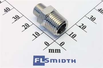 Adaptor, male, R1/8"-R1/4"